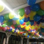 Balões cheios com hélio