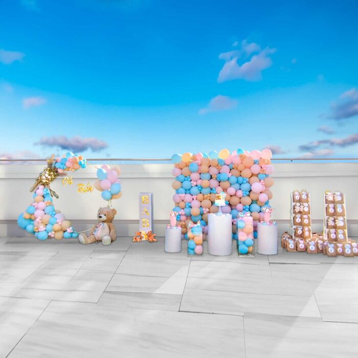 Decoração F Baby Shower