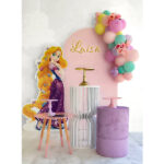 Decoração 1- Mesa do Bolo - Menina