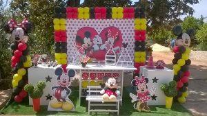 Decoração com Temas - Mickey e Minnie - Formiga Animada