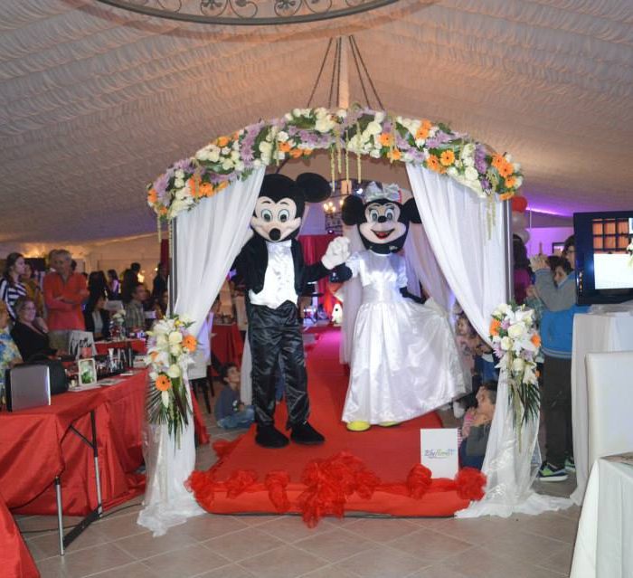 Mascote Mickey e Minnie Noivos